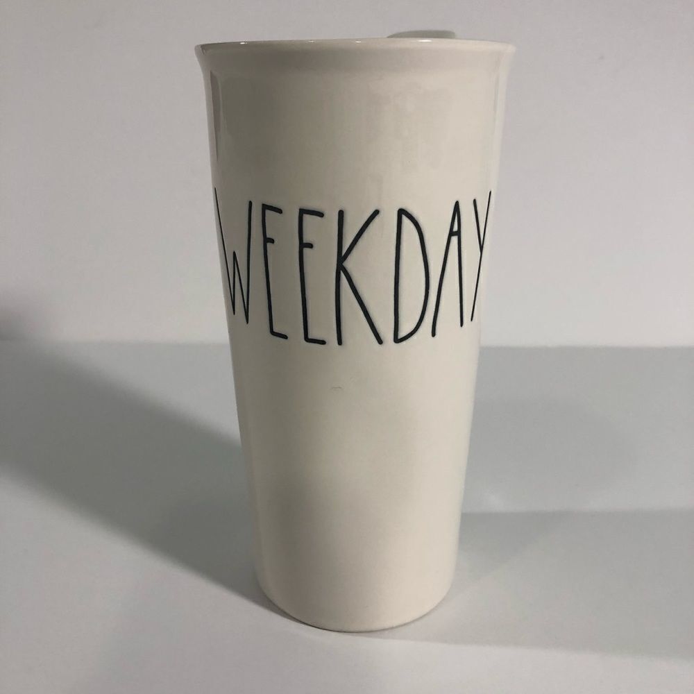 Rae Dunn Travel Mug With Lid Weekday